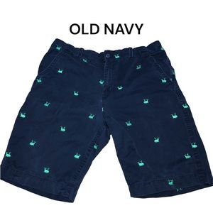OLD NAVY flat front whale shorts